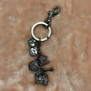 Silver Keychain with Shitzu